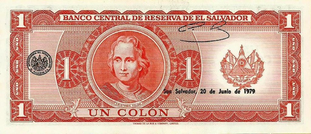El Salvador - 1 Colon 1979 (# 125a)
