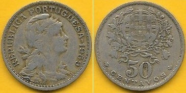 Portugal - 50 Centavos 1959 (Km# 577)