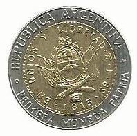 Argentina - 1 Peso 2010 (Km# 112)