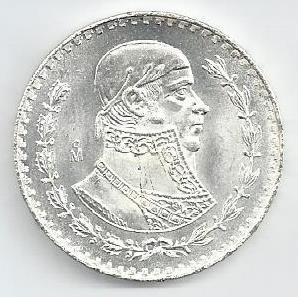 Mexico - 1 Peso 1965 (Km# 459)