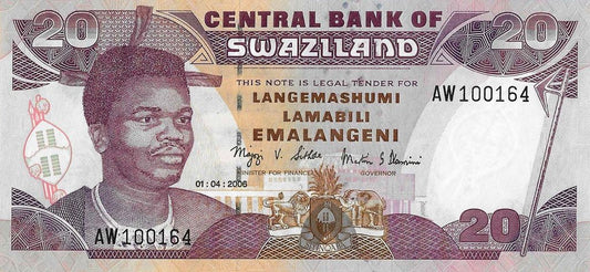 Suazilandia - 20 Emalangeni 2006 (# 30c)
