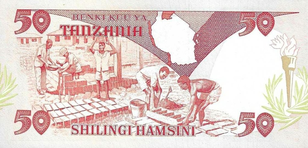 Tanzania - 50 Shillings 1992 (# 19)