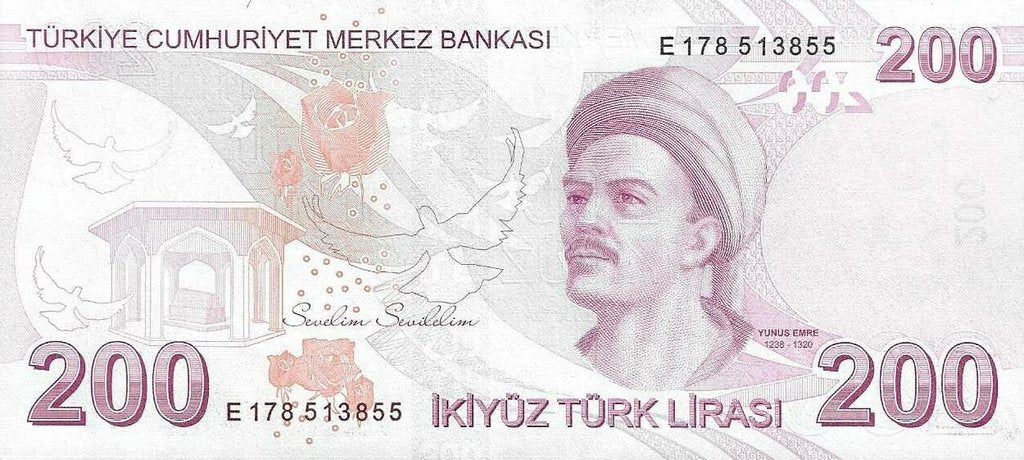 Turquia - 200 Liras 2022 (# 227e)