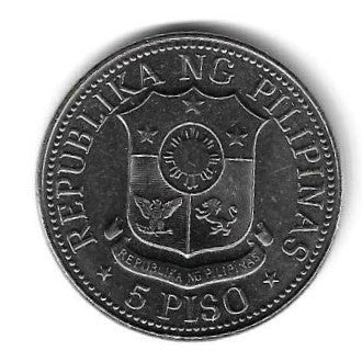 Filipinas - 5 Piso 1975 (Km# 210)