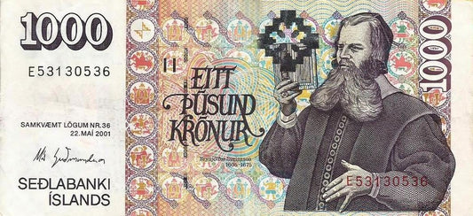 Islandia - 1000 Kronur 2001 (# 59)