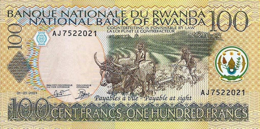 Ruanda - 100 Francos 2003 (# 29b)