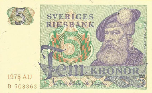 Suécia - 5 Kronor 1978 (# 51d)