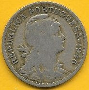 Portugal - 50 Centavos 1945 (Km# 577)