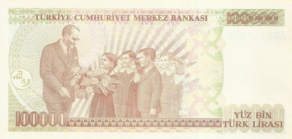 Turquia - 100000 Liras 1997 (# 206)