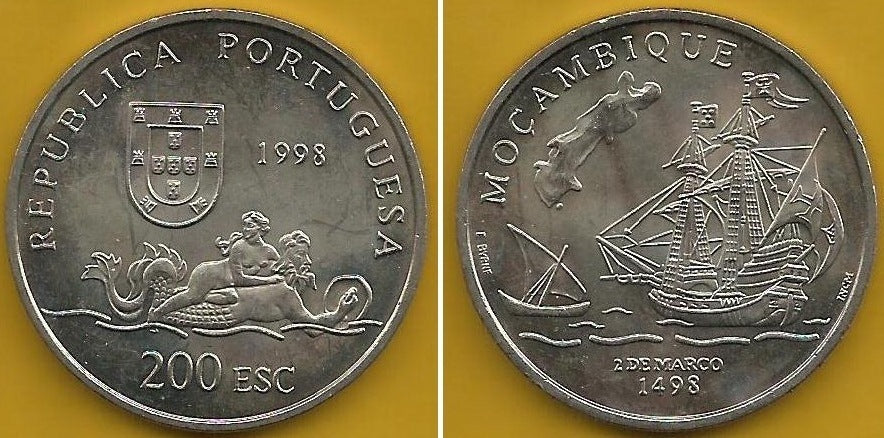 Portugal - 200$00 1998 (Km# 711) Moçambique