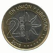 Argentina - 2 Pesos 2016 (Km# 184) Declaraçao Independencia