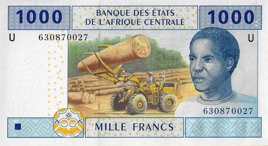 Camarões - 1000 Francos 2002 (# 207U)
