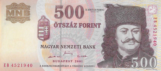 Hungria - 500 Forint 2001(# 188a)