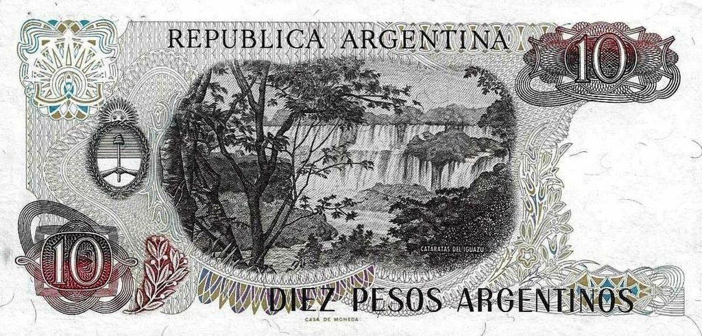 Argentina - 10 Pesos 1983/84 (# 313)