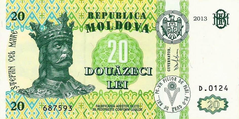 Moldavia - 20 Lei 2013 (Km# 13j)