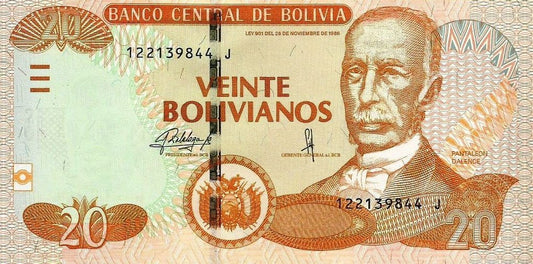 Bolivia - 20 Bolivianos 2015 (# 244)