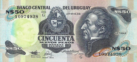 Uruguai - 50 Pesos 1989 (# 61a)