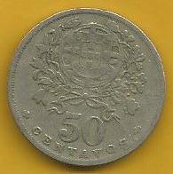 Portugal - 50 Centavos 1928 (Km# 577)