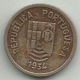 India Portuguesa - 2 Tangas 1934 (Km# 20)