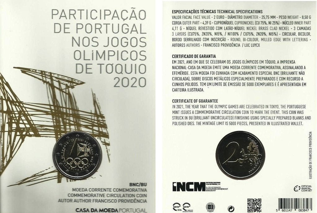 Portugal - 2 Euro 2020 (Km# ..) Jogos Olimpicos Tóquio