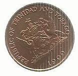Trinidade e Tobago - 1 Centimo 1999 (Km# 29)