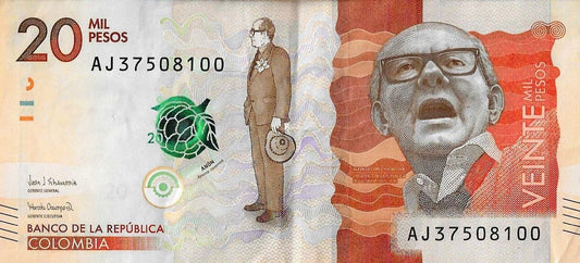Colombia - 20000 Pesos 2018 (# 461d)