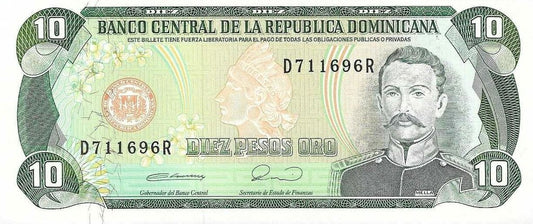 Rep. Dominicana - 10 Pesos 1990 (# 132)