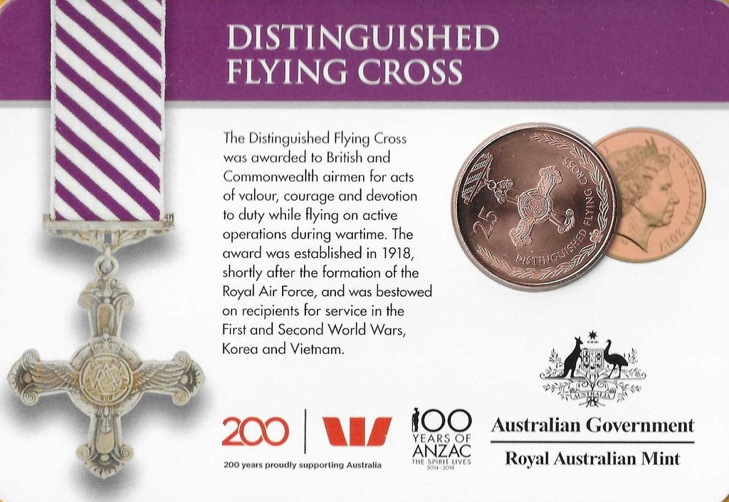 Australia - 25 Centimos 2017 (Km# ..) Distinguished Flying Cross