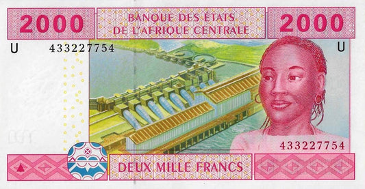 Camarões - 2000 Francos 2002 (# 208U)