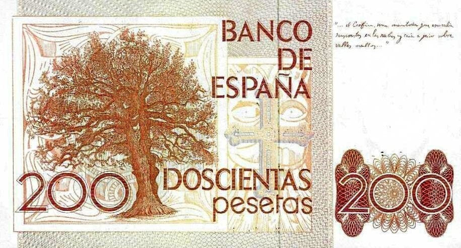 Espanha - 200 Pesetas 1980 (# 156)