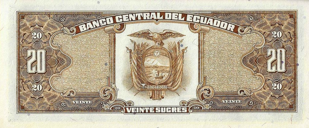 Equador - 20 Sucres 1988 (# 121a)