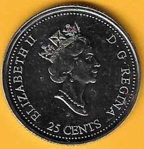 Canadá - 25 Centimos 1999 (Km# 344) Marco