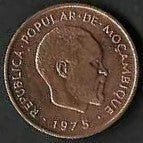 Moçambique - 2 Centimos Metical 1975 (Km# 91)