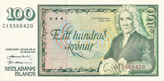 Islandia - 500 Kronur 1961 (# 45a)