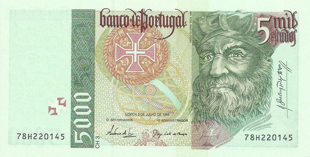 Portugal - 5000$00 1998 (# 190e)  Descentrada