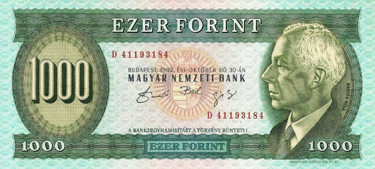 Hungria - 1000 Forint 1992 (# 176a)