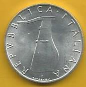 Itália - 5 Liras 1955 (Km# 92)