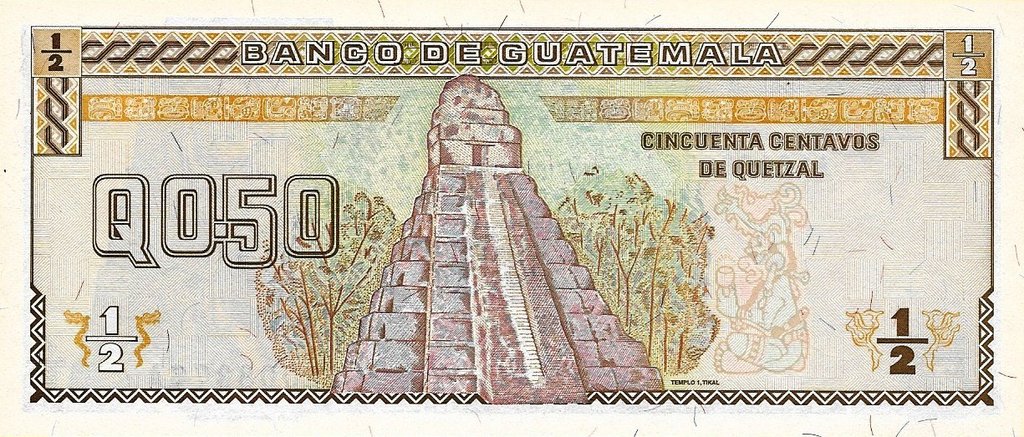 Guatemala - 50 Centavos Quetzal 1996 (# 96)