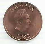 Zambia - 1 Ngwee 1983 (Km# 9a)