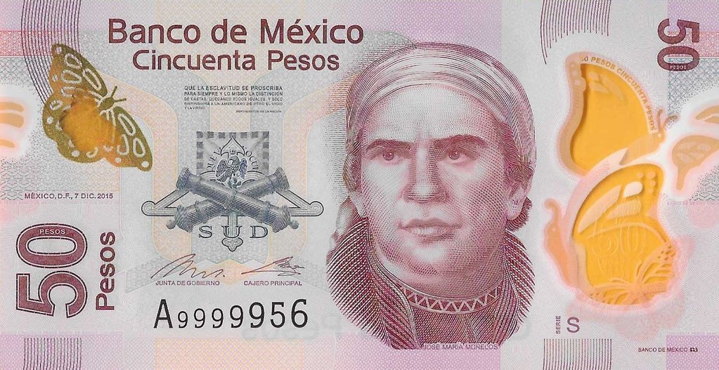 Mexico - 50 Pesos 2015 (# 123a)