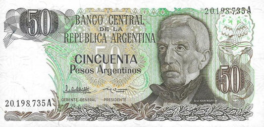 Argentina - 50 Pesos 1983 (# 314a)
