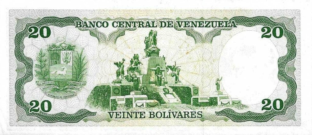 Venezuela - 20 Bolivares 1990 (# 63c)