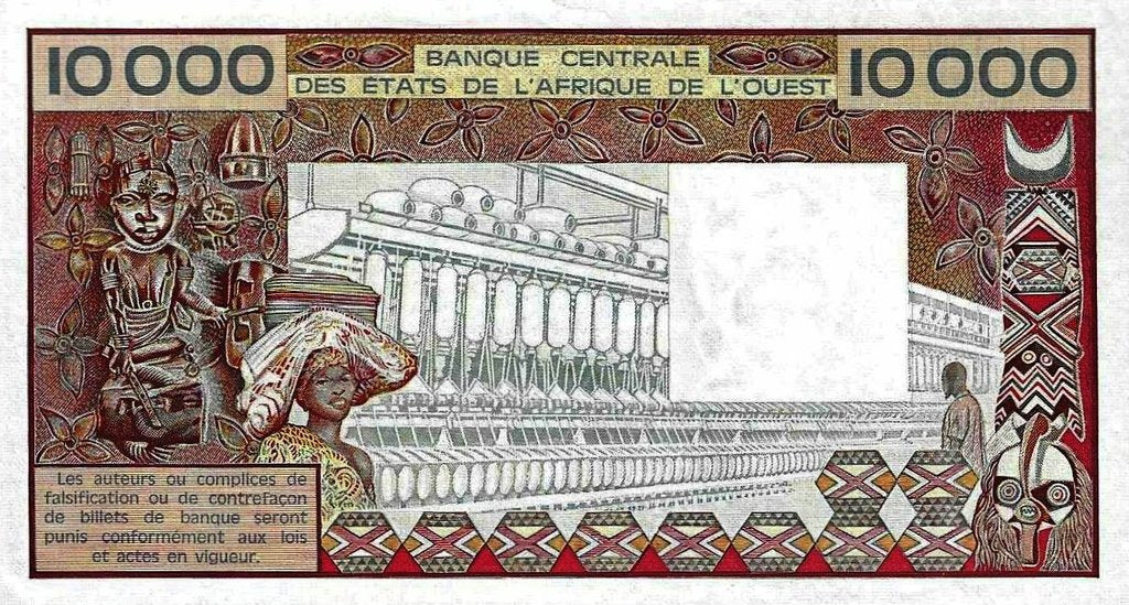 Costa Marfim - 10000 Francos 1985 (ND)
