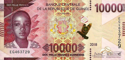 Guiné B. Central - 10000 Francos 2018 (# 49Aa)