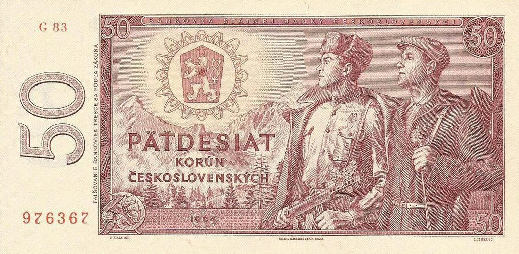 Checoslovaquia - 50 Korun 1964 (# 90b)