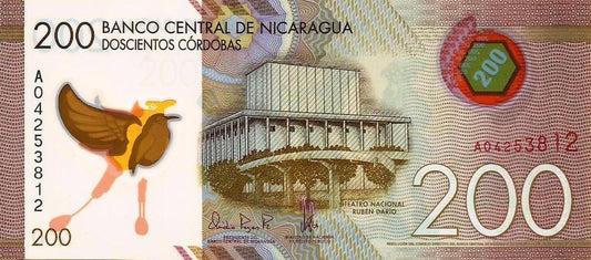 Nicaragua - 200 Cordobas 2015 (# 213)