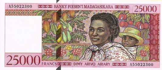Madagascar - 25000 Francos 1998 (# 82)