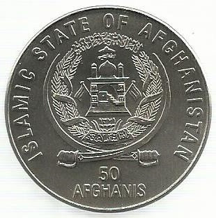 Afeganistão - 50 Afeganis 1996 (Km# 1030) Fao