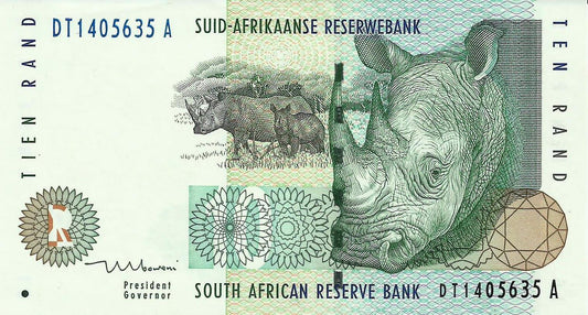 Africa Sul - 10 Rands 1999 (# 123b)