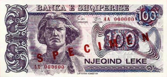 Albania - 100 Leke 1993 (# 55s)